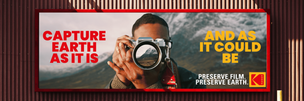 OOH (Billboard) ad for the Kodak Preserve Film, Preserve Earth campaign