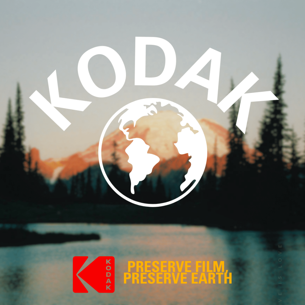 Kodak: Preserve Film, Preserve Earth Instagram post with details on a photo contest